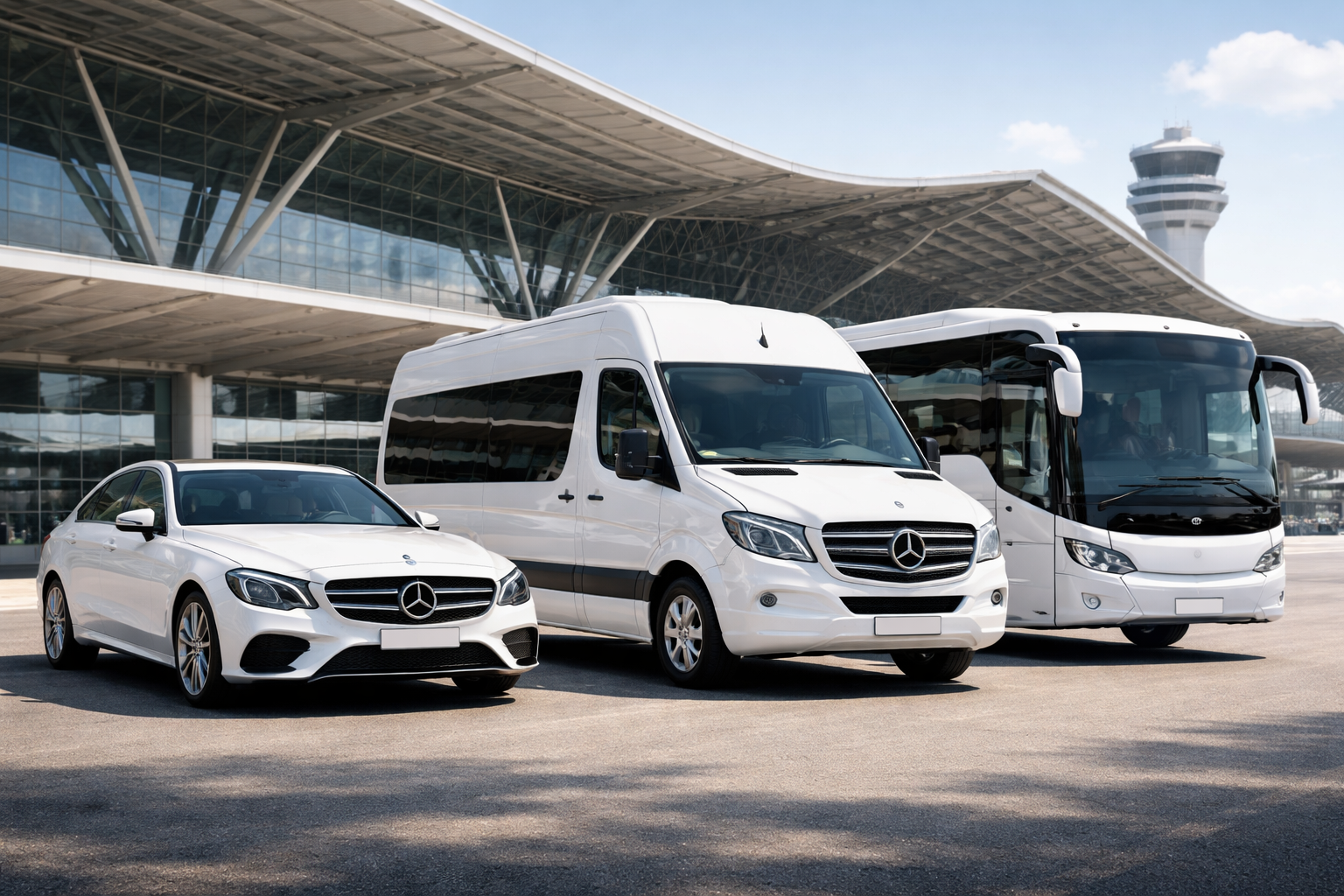 Tirana Airport to city center transfer route